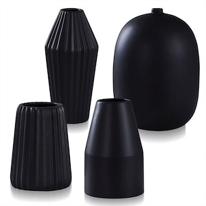 Dann Foley - Small Vase (Set of 4) In Modern Style-11 Inches Tall and 8 Inches Wide