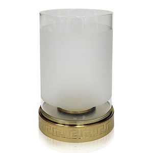 Dann Foley - Decorative Hurricane Candle Holder-9.5 Inches Tall and 6.3 Inches Wide