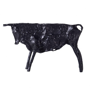 Dann Foley - Battle Bull Sculpture In Contemporary Style-5.31 Inches Tall and 1.97 Inches Wide