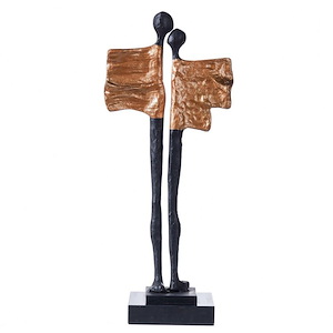 Dann Foley - Lover Sculpture In Modern Style-14.25 Inches Tall and 6 Inches Wide
