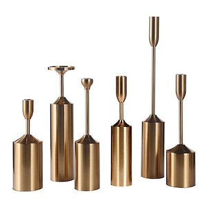 Dann Foley - Candleholder (Set of 6) In Contemporary Style-15.7 Inches Tall and 2.37 Inches Wide