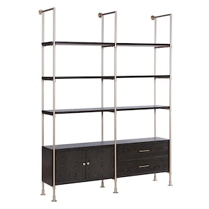 Dann Foley - Bookshelf In Contemporary Style-80 Inches Tall and 60 Inches Wide - 1293643