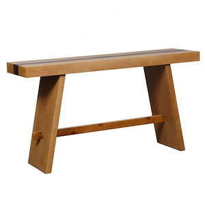 Dann Foley - Console Table In Mid-Century Modern Style-32 Inches Tall and 60 Inches Wide - 1293693