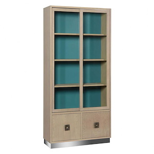 Dann Foley - Sliding Door Display Case In Modern Style-84 Inches Tall and 40 Inches Wide - 1293769