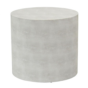 Shagreen - Oval Side Table In Contemporary Style-15.16 Inches Tall and 16.34 Inches Wide - 1293593