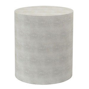 Shagreen - Oval Side Table In Contemporary Style-19 Inches Tall and 16.34 Inches Wide - 1293594