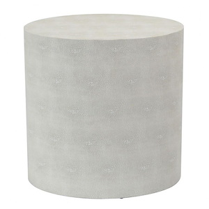 Shagreen - Oval Side Table In Contemporary Style-18.11 Inches Tall and 18.11 Inches Wide - 1293694