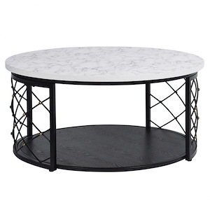Dann Foley - Coffee Table In Modern Style-17 Inches Tall and 36 Inches Wide - 1293784