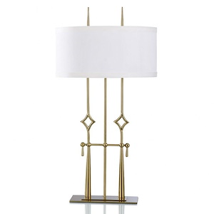 Dann Foley - 2 Light Table Lamp-Luxury Style-34.5 Inches Tall and 12 Inches Wide