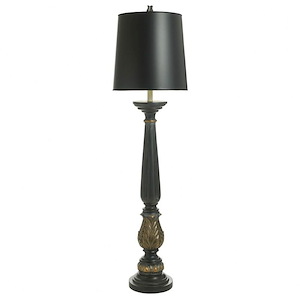 Shagreen - 1 Light Floor Lamp In Vintage Style-63.5 Inches Tall and 17 Inches Wide