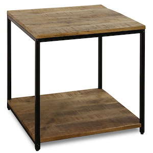 Logan - 23.25 Inch Accent Side Table with Lower Shelf - 1054394