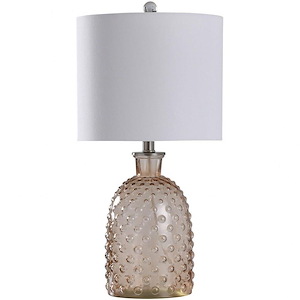 24 Inch One Light Blistered Glass Table Lamp
