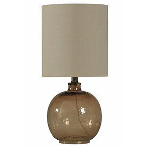 20 Inch One Light Glass Table Lamp