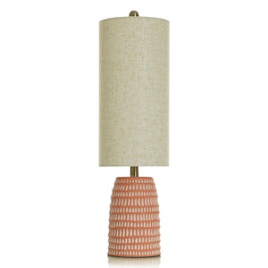 Notched - 1 Light Table Lamp In Bohemian Style-27.25 Inches Tall and 8 Inches Wide