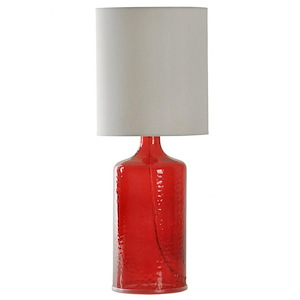 21.5 Inch One Light Linen Shade Table Lamp