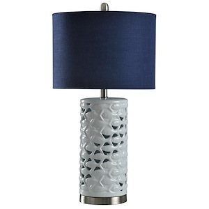 School of Fish - One Light Cylindrical Table Lamp - 914854