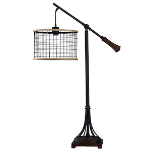 39 Inch One Light Armed Table Lamp