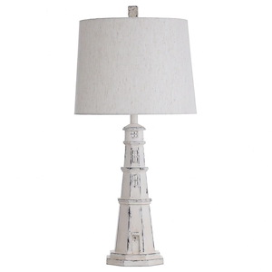 Berwyn - One Light Light House Table Lamp with Tapered Drum Shade