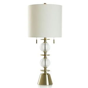 2 Light Table Lamp In Contemporary Style-33.25 Inches Tall and 14 Inches Wide