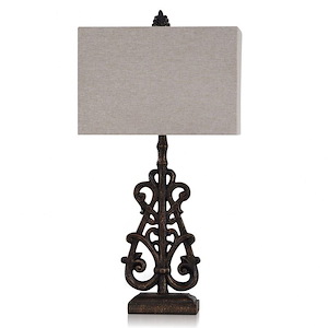 1 Light Table Lamp In Bohemian Style-35 Inches Tall and 18 Inches Wide