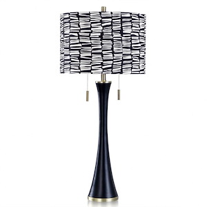 Asha - 2 Light Table Lamp-Contemporary Style-36 Inches Tall and 16 Inches Wide