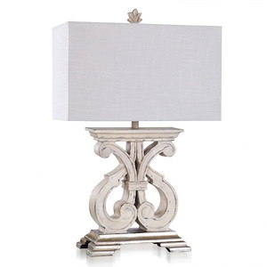 Indra - 1 Light Table Lamp-Traditional Style-12 Inches Tall and 20 Inches Wide