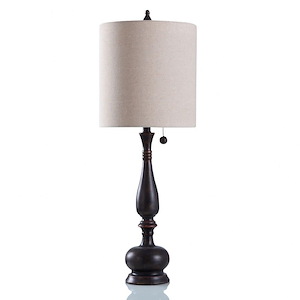 Indra - 1 Light Table Lamp-Traditional Style-34 Inches Tall and 12 Inches Wide