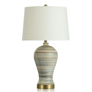 Apache - 1 Light Table Lamp In Modern Style-30 Inches Tall and 8.25 Inches Wide - 1270282