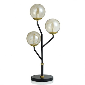 Metropolis - 3 Light Table Lamp-29 Inches Tall and 8.63 Inches Wide