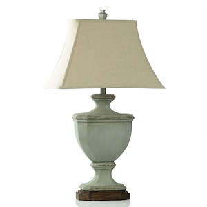 1 Light Table Lamp In Traditional Style-33.75 Inches Tall and 6.8 Inches Wide
