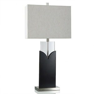 Double Crest - 3W 1 LED Table Lamp In Contemporary Style-33.25 Inches Tall and 16.5 Inches Wide