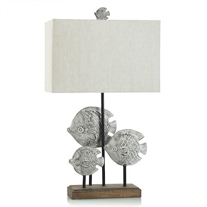 Silver Fish - 1 Light Table Lamp In Coastal Style-31.75 Inches Tall and 18 Inches Wide