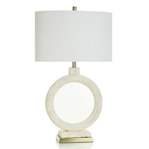 Speckled Cream - 1 Light Table Lamp In Modern Style-30.5 Inches Tall and 18 Inches Wide