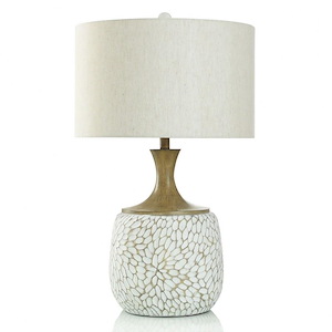 Carved Roanoke - 1 Light Table Lamp In Modern Style-29.5 Inches Tall and 18 Inches Wide