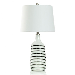 Rockport Stiped - 1 Light Table Lamp In Minimalist Style-28.5 Inches Tall and 15 Inches Wide
