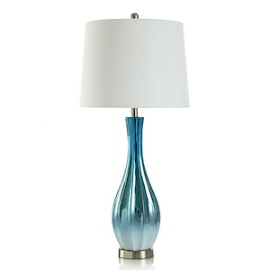 Reflective - 2 Light Table Lamp In  Style-34 Inches Tall and 16 Inches Wide
