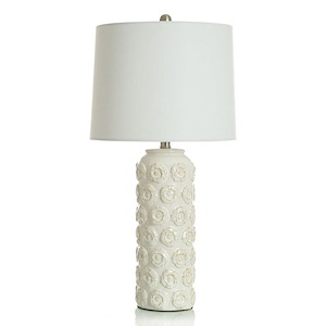 Flor Cream - 1 Light Table Lamp In Modern Style-27.75 Inches Tall and 14 Inches Wide