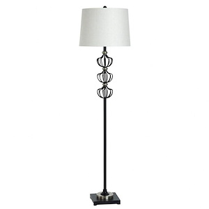 1 Light Floor Lamp In Contemporary Style-66 Inches Tall and 17 Inches Wide