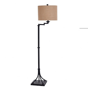Tipton Farmhouse - 1 Light Swing Arm Floor Lamp