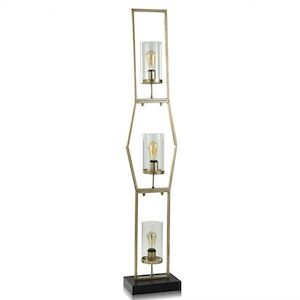 Laslo - 3 Light Floor Lamp In Contemporary Style-65 Inches Tall and 11.75 Inches Wide