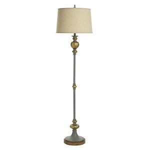 1 Light Floor Lamp In Traditional Style-65.75 Inches Tall and 17 Inches Wide