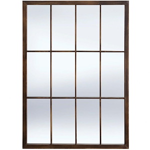 Bradley - 27.75 Inch Window Pane Wall Mirror
