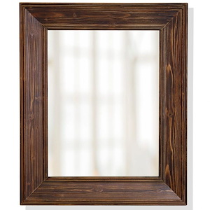 Oliver - Wall Mirror In Farmhouse Style-28 Inches Tall and 23 Inches Wide
