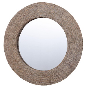 Harper - Round Wall Mirror In Coastal Style-33 Inches Tall and 33 Inches Wide