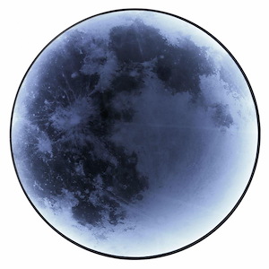 Luna - Moon Mirror-43 Inches Tall and 43 Inches Wide