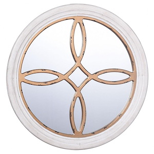 Round Wall Mirror In Traditional Style-23 Inches Tall and 23 Inches Wide