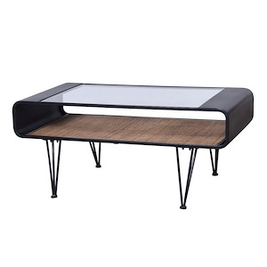 Aaron - Coffee Table In Mid-Century Modern Style-18 Inches Tall and 42 Inches Wide - 1293847