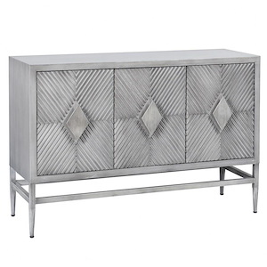 Deco - Three Diamond Scored Sideboard In Modern Style-31.5 Inches Tall and 47.2 Inches Wide - 1301144