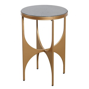 Austin - Side Table In Art Deco Style-23 Inches Tall and 15 Inches Wide - 1301163