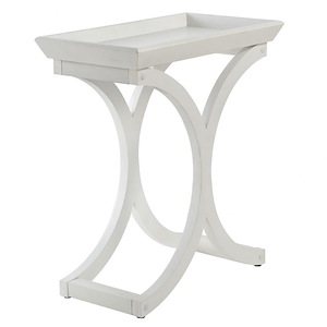 Chanel - Serving Tray Side Table In Minimalist Style-28 Inches Tall and 24 Inches Wide